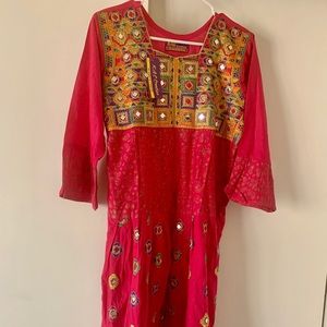 Traditional Pakistani frock